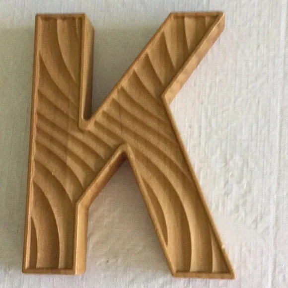 Ashland Wooden Letter K Wall Decor - Picture 1 of 6